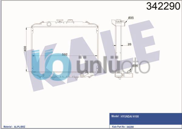 MOTOR RADYATORU H100 BOX / BUS - L 300 BOX / BUS 2.5 D / 2.4 93-00
