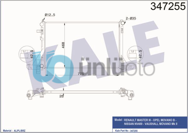MOTOR RADYATORU MASTER III MOVANO 2,3DCI 10 (-AC)