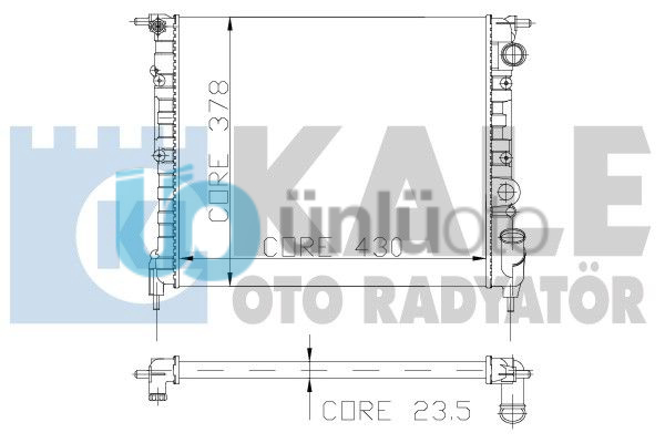 MOTOR RADYATOR R19 1,4 GTX / GTE (2 SIRA AL+PL) (0555552AL)
