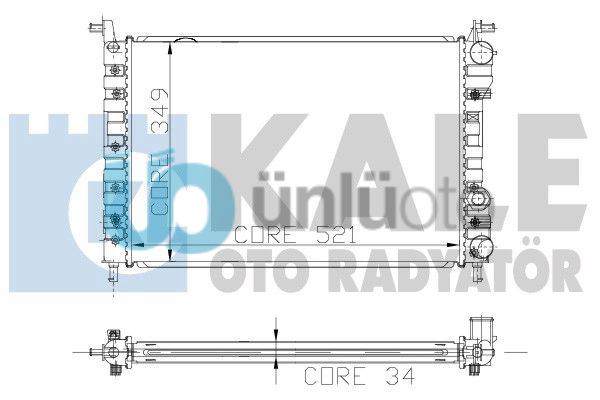 MOTOR RADYATOR PALIO 1,2 / 1,4 / 1,6 (A / C KLIMASIZ MEKANIK) / (1 SIRA ALB SIST