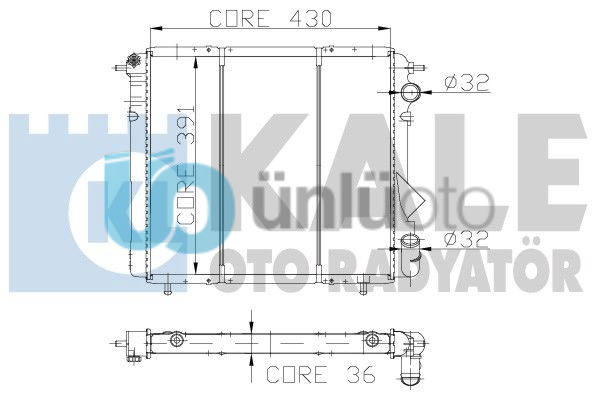 MOTOR RADYATORU R19 1,4 / 1,6 KARBURATORLU SAGDAN BORULU (2 SIRA CU+PL)