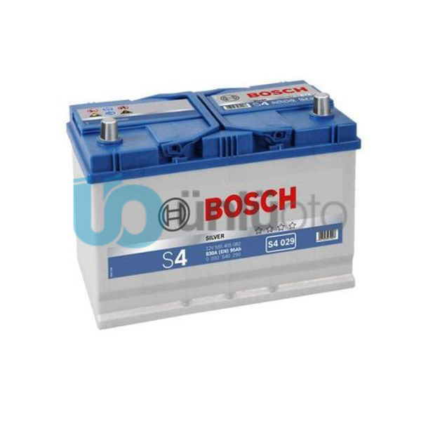 S4 95 Ah Amper Silver Bosch (90Ters Muadili) Akü Susuz