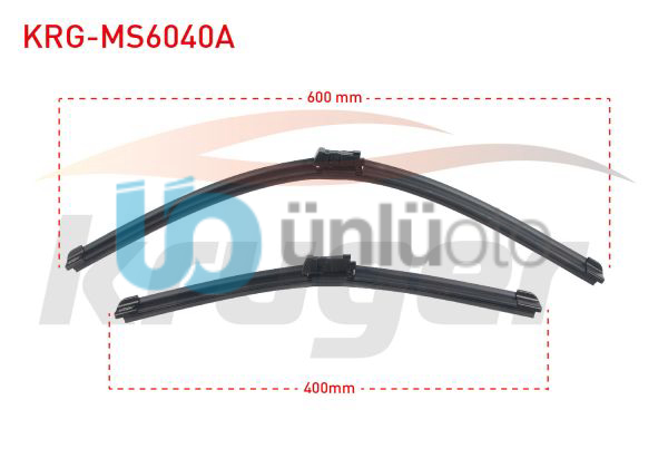 ARAC BAZLI SILECEK SETI 600-400mm FIAT DOBLO 2010- / CITROEN C3 PICASSO (A58) /