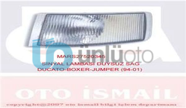 SİNYAL LAMBASI DUYSUZ SAĞ DUCATO-BOXER-JUMPER 94-01