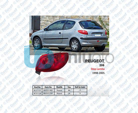 STOP LAMBASI DUYSUZ SAG P206 9805