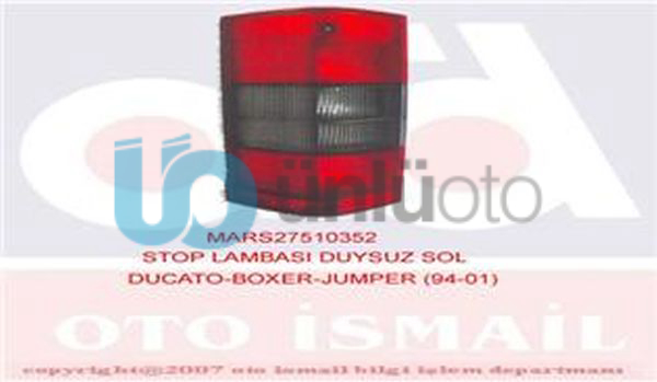 STOP LAMBASI DUYSUZ SOL DUCATO-BOXER-JUMPER 94-01