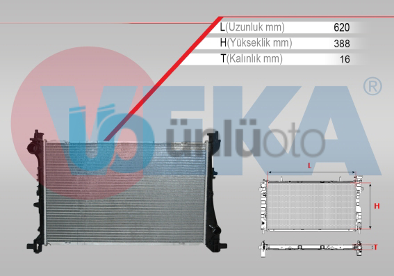 SU RADYATORU BRAZING FIAT EGEA 1.3 MJT M-T AC+/- 2015-