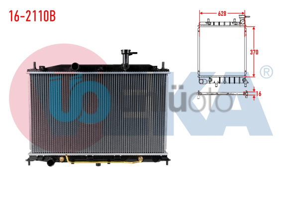 SU RADYATORU BRAZING HYUNDAI ACCENT ERA 1.4i 16v A-T 2006-2012