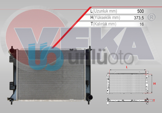 SU RADYATORU BRAZING HYUNDAI IX20 (JC) 1.4i M-T AC+/- 2010-