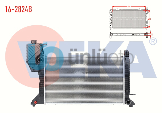 SU RADYATORU BRAZING MERCEDES SPRINTER (901,902) 208 CDI M-T AC+/- 1995-2000 / 2