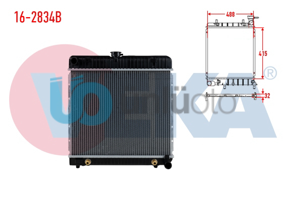 SU RADYATORU BRAZING MERCEDES (W123) 2.0 A-T AC+/- 1977-1985