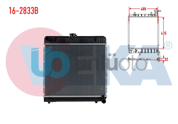 SU RADYATORU BRAZING MERCEDES (W123) 2.0 M-T AC+/- 1977-1985