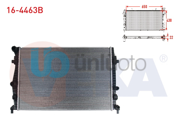 SU RADYATORU BRAZING VW GOLF VII 1.2 TSI A-T/M-T AC +/- 2012- / AUDI A3 SPORTBAC