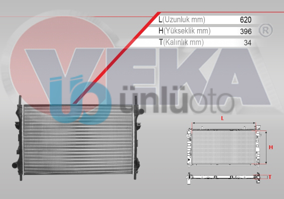 SU RADYATORU MEKANIK FORD TRANSIT (V184) 2.4 TDCI M-T AC+/- 2000-2006