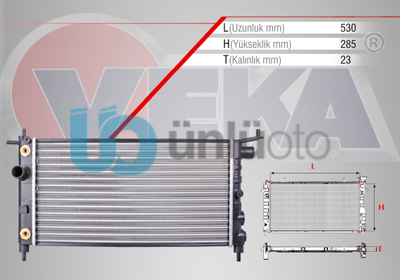 SU RADYATORU MEKANIK OPEL CORSA B 1.2i A-T 1993-2000