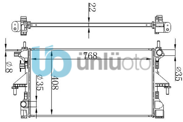SU RADYATÖRÜ PEUGEOT BOxER-CITROEN JUMPER 2.2 3.0HDI 06 FIAT DUCATO 2.3D MTJ 11