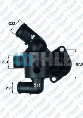 TERMOSTAT 92° A1 A3 POLO VI GOLF VI JETTA CADDY IV 1.6TDI CAYA CAYB CAYC CAYE 09