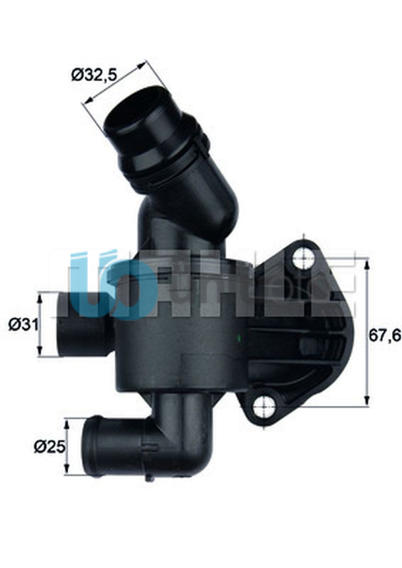TERMOSTAT KOMPLE 87C A4-A5-A6 2.0 TDI 2009-- CAGA CAHA