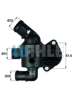 TERMOSTAT VW-SKODA-SEAT-AUDİ POLO-GOLF6-JETTA-PASSAT-A3-CADDY 10 CAYA-CAYB-CAYC