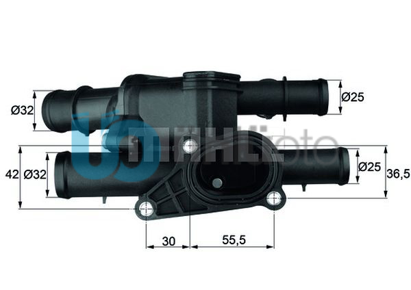 TERMOSTAT KOMPLE BORA-GOLF IV-A3 1.9-2.3 99-06 MANUEL 105C