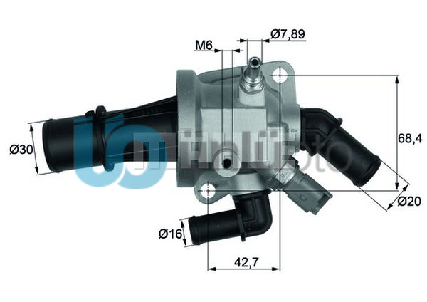 TERMOSTAT 88 C FIAT ALBEA 0309 DOBLO 02 PANDA 04 PUNTO 0312 500 07 OPEL COM