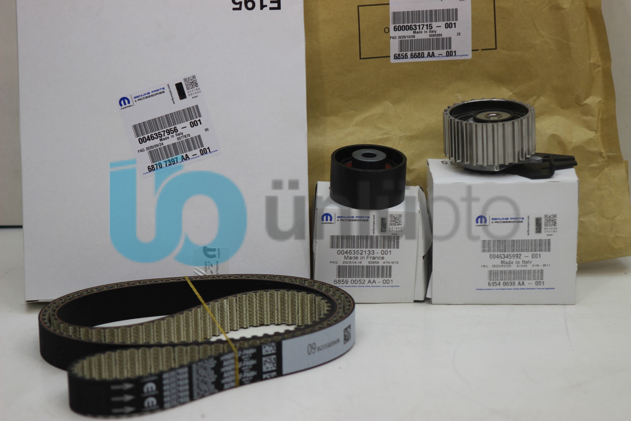 TRİGER SETİ (EKSANTİRİK SETİ) 1,6 MJET EURO-6 (188 Diş) EGEA-DOBLO+JEEP COMPASS- ALFA ROMEO TONALE