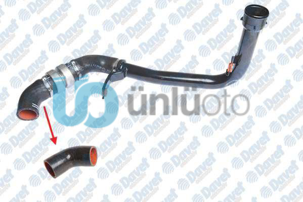 TURBO INTERCOLLER HORTUMU UCTAKI KUCUK BOXER III-JUMPER III 2.2HDI E5 12- DUCAT