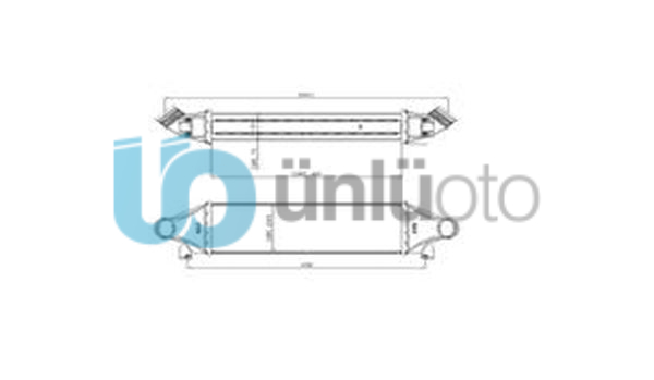 TURBO RADYATORU TRANSIT CONNECT 02-06 (AL+AL)