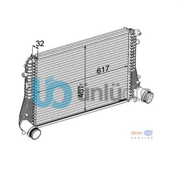 TURBO RADYATÖRÜ INTERCOOLER GOLF VI-JETTA-SCIROCCO-TOURAN-CADDY-OCTAVIA-A3-1.6-2