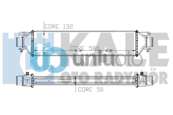 TURBO RADYATORU LINEA 1,4JTD TURBO AL+AL