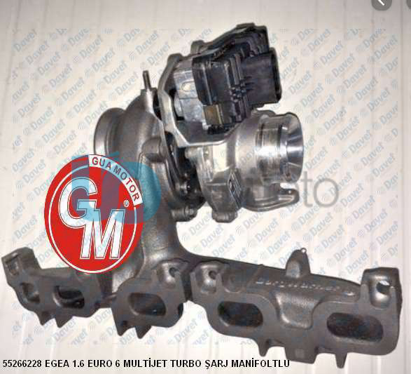TURBO ŞARJ FIAT EGEA EURO 6 -1.6 MULTİJET KOMPLE MANİFOLDLU