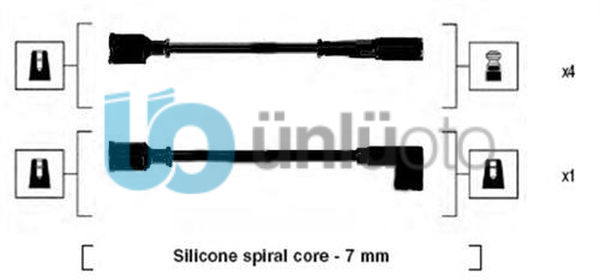 x BUJİ KABLOSU TMPR 1.8-2.0 8V