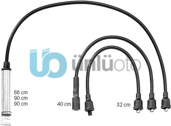 x BUJİ KABLOSU VECTRA A 2.0 8V 89