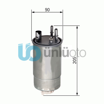 YAKIT FİLTRESİ DOBLO 1.9JTD 01- - FIORINO 1.3D MTJ 08- - GRANDE PUNTO 1.3D MTJ 0