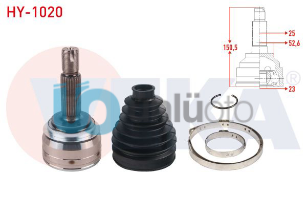 AKS KAFASI SOL-SAG ON DIS 25X23X52,6 UZUNLUK 105,5mm HYUNDAI I20 1.4 CRDI M-T 20