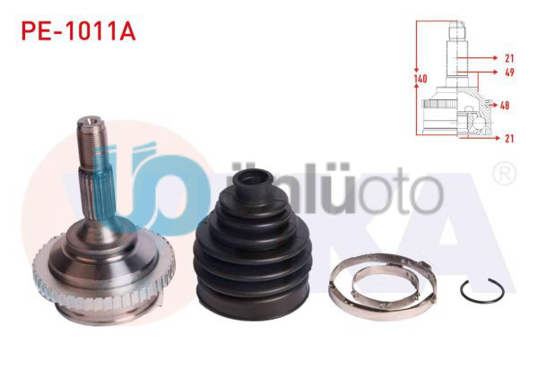 AKS KAFASI SOL-SAG ON DIS PEUGEOT 206+ 1.4 HDI ABSLI 48 DIS 21X21X49 UZUNLUK 140