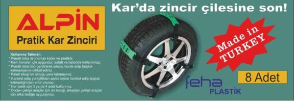 Alpin Plastik Takmatik Kar Zinciri Pratik Kar Paleti