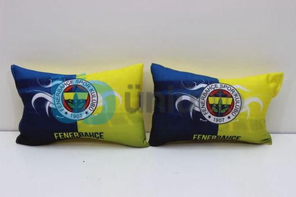 Araba Başlık (Kafalık) Yastığı Emoji Fenerbahçe Logolu Lastikli