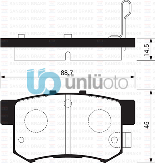 ARKA FREN BALATA HONDA CIVIC 1.4L 1.6L D14 D16 Hatchback 96-01 / 1.6L D16 VTEC V