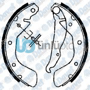 ARKA FREN BALATASI PABUCLU CORSA C 00-09 VECTRA A 93-95 ASTRA F 91-98 LACETTI 05