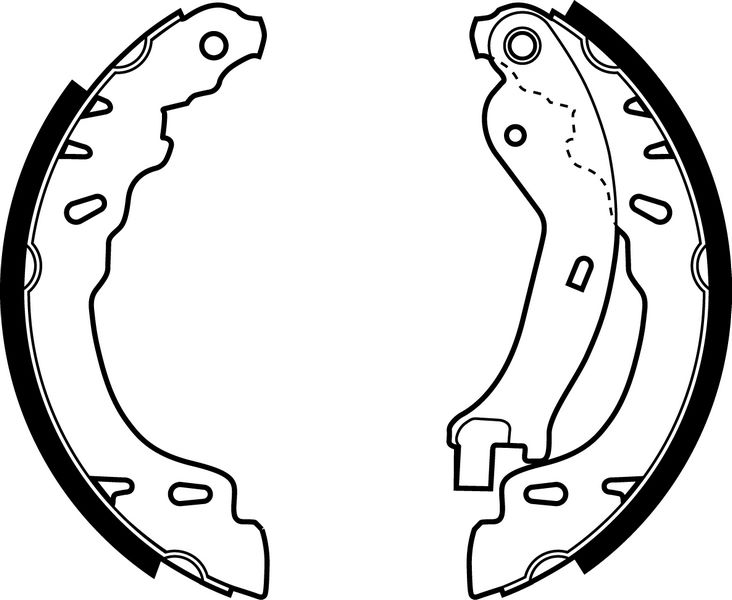 ARKA PABUÇ BALATA FIAT 500 1.2-1.3D 07 09 PANDA 169 1.1-1.2 03 09 1.3D 03 06 180