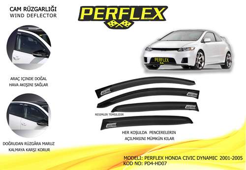 CAM RÜZGARLIĞI HONDA CIVIC DYNAMIC 2001-2005 4 LÜ