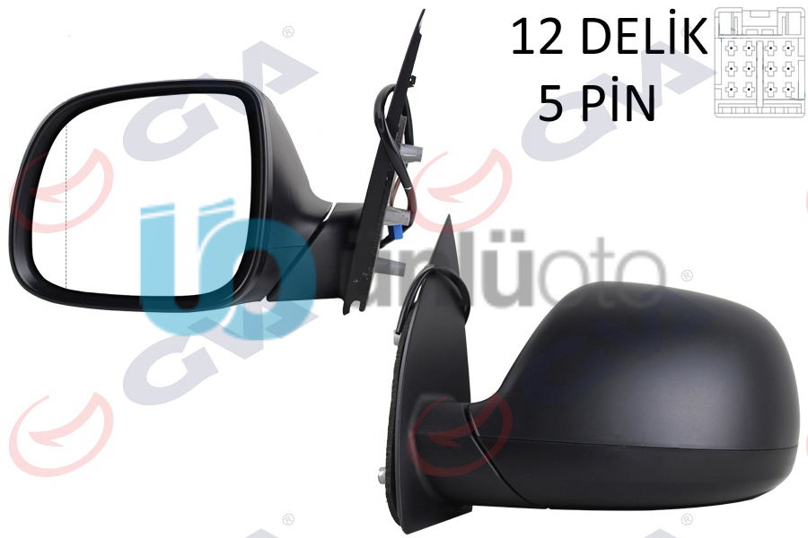 DIŞ DİKİZ AYNASI SOL TRANSPORTER T7 15 ELEKTRİKLİ ISITMALI SENSÖRLÜ RADIO ANTENL