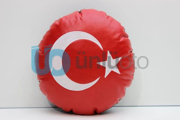 Emoji Kafa Yastığı Türk Bayrağı