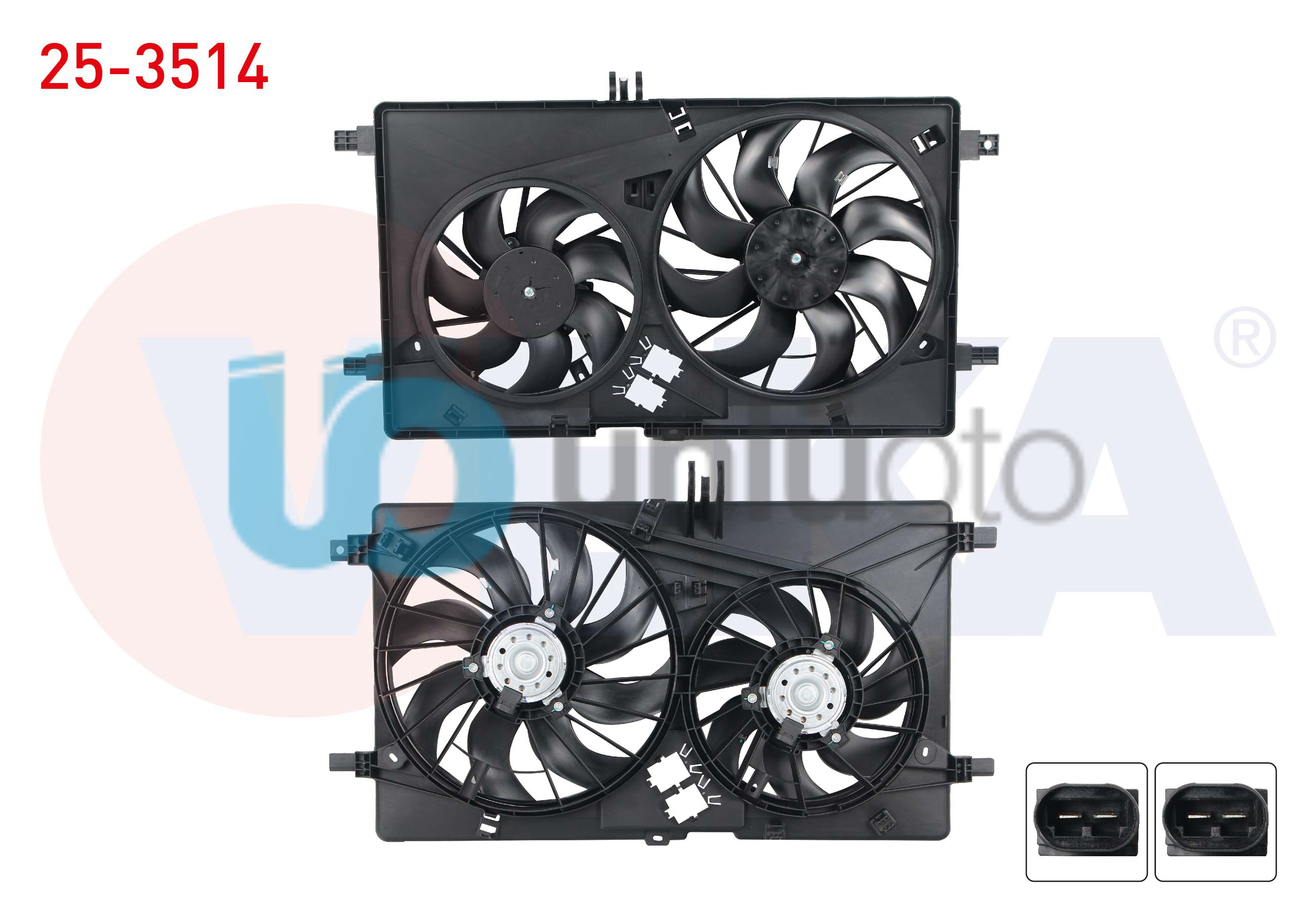 FAN MOTORU (SU+KLIMA) DAVLUMBAZLI CIFTLI FAN RENAULT MASTER III(FV) (TEK TEKER)