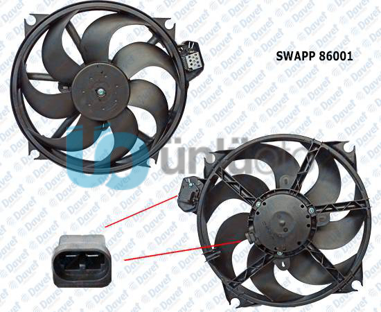 FAN MOTORU SU+KLIMA DAVLUMBAZLI FLUENCE 09-- MEGANE III 08- -SCENIC III 09-