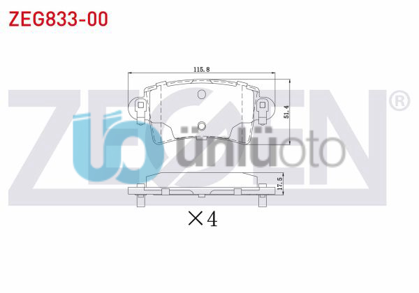 FREN BALATA ARKA RENAULT MASTER II 2.8 DTI 1998-2010/ MASTER II 2.5 DCI 1998-201