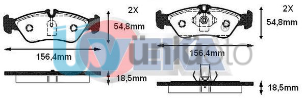 FREN BALATA ON CITROEN C4 PICASSO II 1.6 HDI 2013- / C4 PICASSO II 1.6 VTI 2013-