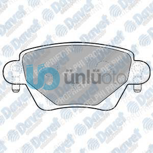 FREN BALATASI ARKA 115MM KANGOO MONDEO III 01-