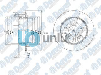 FREN DISKI ARKA 258.2mm TK E-CLASS W201 TUM MODEL W124 200E 220E 230E 260E 280E